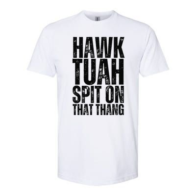 4th Of July Patriotic Usa Hawk Tuah Spit On That Thing Softstyle CVC T-Shirt