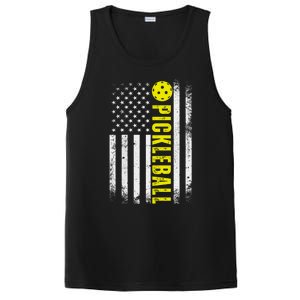 4th Of July Pickleball American Us Flag Paddleball Player Gift PosiCharge Competitor Tank