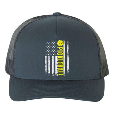 4th Of July Pickleball American Us Flag Paddleball Player Gift Yupoong Adult 5-Panel Trucker Hat