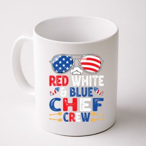 4th Of July Red White And Blue Chef Crew American Flag Gift Coffee Mug