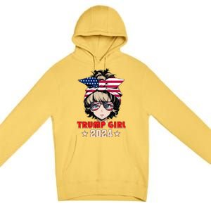 4th Of July Trump 45 47 Trump 2024 Gift Premium Pullover Hoodie