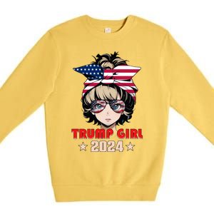 4th Of July Trump 45 47 Trump 2024 Gift Premium Crewneck Sweatshirt