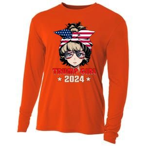 4th Of July Trump 45 47 Trump 2024 Gift Cooling Performance Long Sleeve Crew