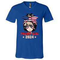 4th Of July Trump 45 47 Trump 2024 Gift V-Neck T-Shirt