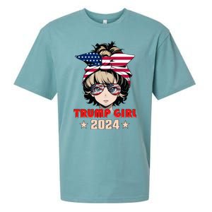 4th Of July Trump 45 47 Trump 2024 Gift Sueded Cloud Jersey T-Shirt