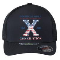 4th Of July Generation X Retro Style Us Flags Flexfit Unipanel Trucker Cap