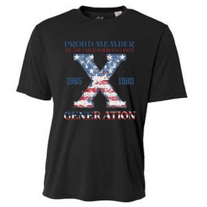 4th Of July Generation X Retro Style Us Flags Cooling Performance Crew T-Shirt