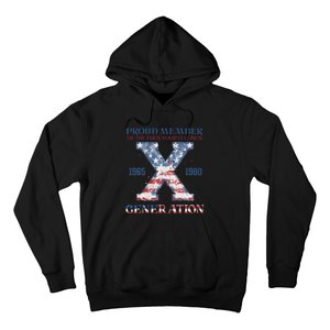 4th Of July Generation X Retro Style Us Flags Hoodie