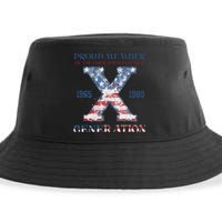 4th Of July Generation X Retro Style Us Flags Sustainable Bucket Hat