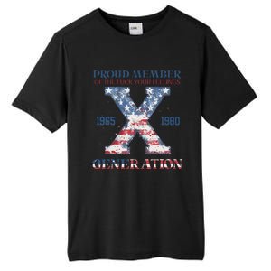 4th Of July Generation X Retro Style Us Flags Tall Fusion ChromaSoft Performance T-Shirt