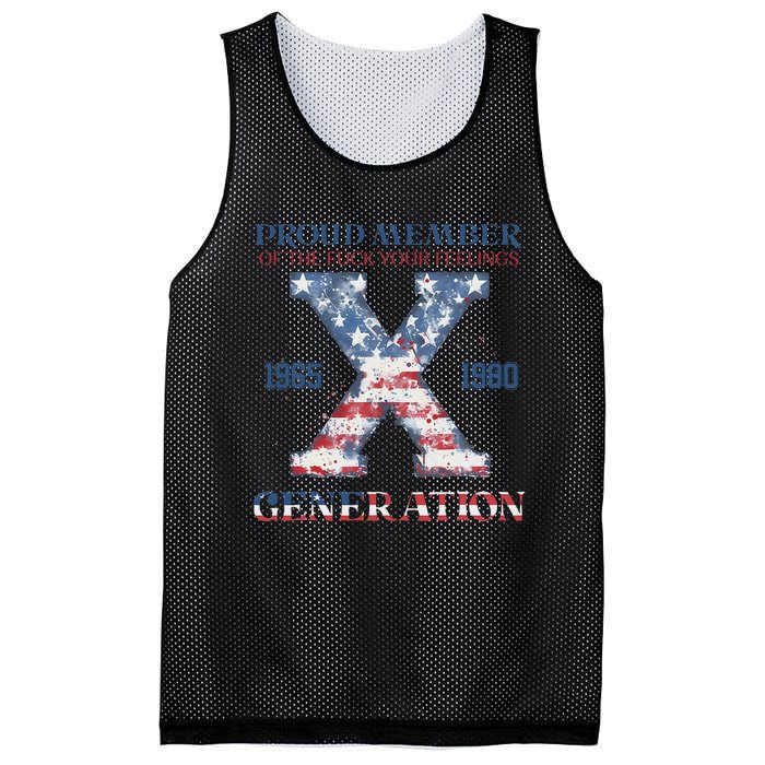 4th Of July Generation X Retro Style Us Flags Mesh Reversible Basketball Jersey Tank