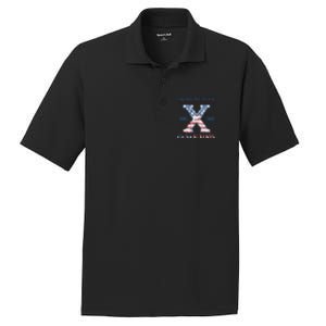 4th Of July Generation X Retro Style Us Flags PosiCharge RacerMesh Polo