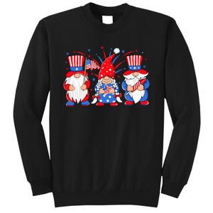 4th of July Gnomes Patriotic American Flag Cute Three Gnomes Sweatshirt