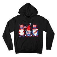 4th of July Gnomes Patriotic American Flag Cute Three Gnomes Tall Hoodie