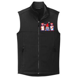 4th of July Gnomes Patriotic American Flag Cute Three Gnomes Collective Smooth Fleece Vest