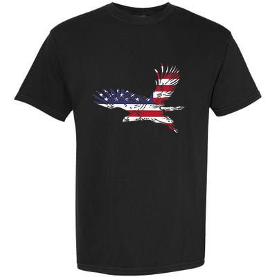 4th Of July Bald Eagle Us Flag Pocket America Garment-Dyed Heavyweight T-Shirt