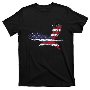 4th Of July Bald Eagle Us Flag Pocket America T-Shirt