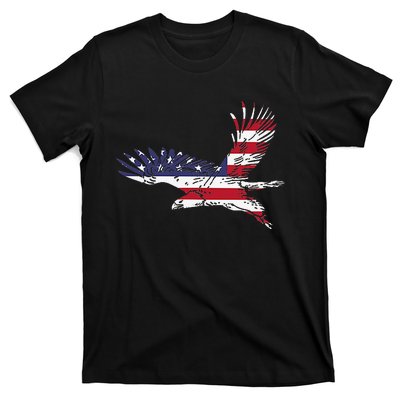 4th Of July Bald Eagle Us Flag Pocket America T-Shirt