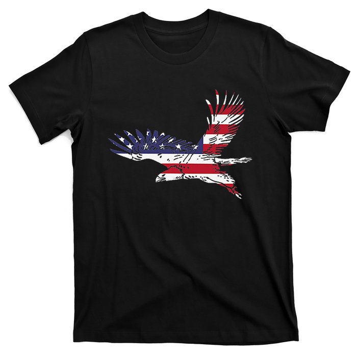 4th Of July Bald Eagle Us Flag Pocket America T-Shirt