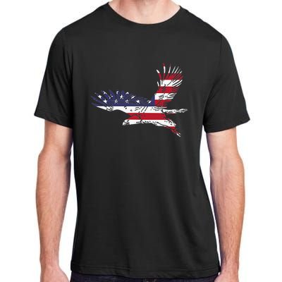 4th Of July Bald Eagle Us Flag Pocket America Adult ChromaSoft Performance T-Shirt