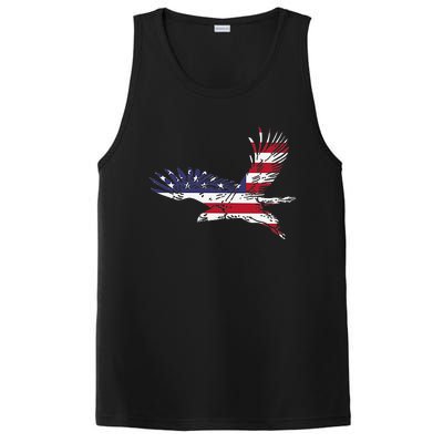 4th Of July Bald Eagle Us Flag Pocket America PosiCharge Competitor Tank