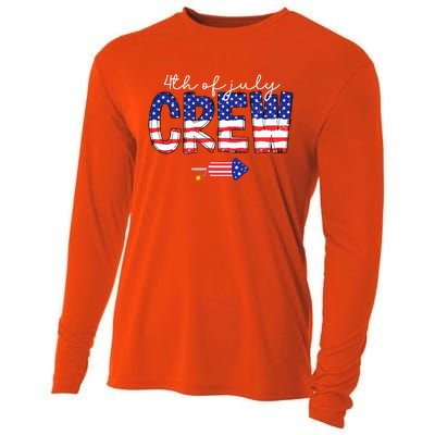 4th Of July Crew Matching Family Funny Fourth Of July Group Cooling Performance Long Sleeve Crew