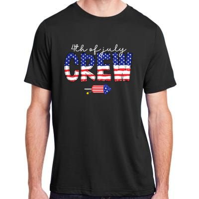 4th Of July Crew Matching Family Funny Fourth Of July Group Adult ChromaSoft Performance T-Shirt