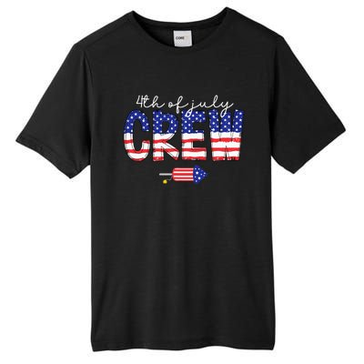 4th Of July Crew Matching Family Funny Fourth Of July Group Tall Fusion ChromaSoft Performance T-Shirt