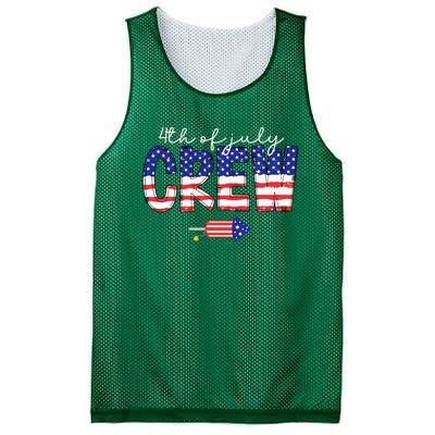 4th Of July Crew Matching Family Funny Fourth Of July Group Mesh Reversible Basketball Jersey Tank