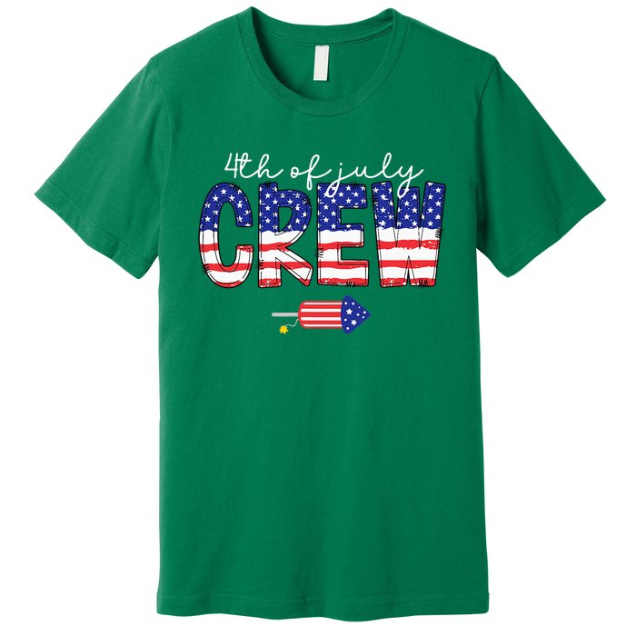 4th Of July Crew Matching Family Funny Fourth Of July Group Premium T-Shirt