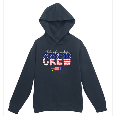 4th Of July Crew Matching Family Funny Fourth Of July Group Urban Pullover Hoodie