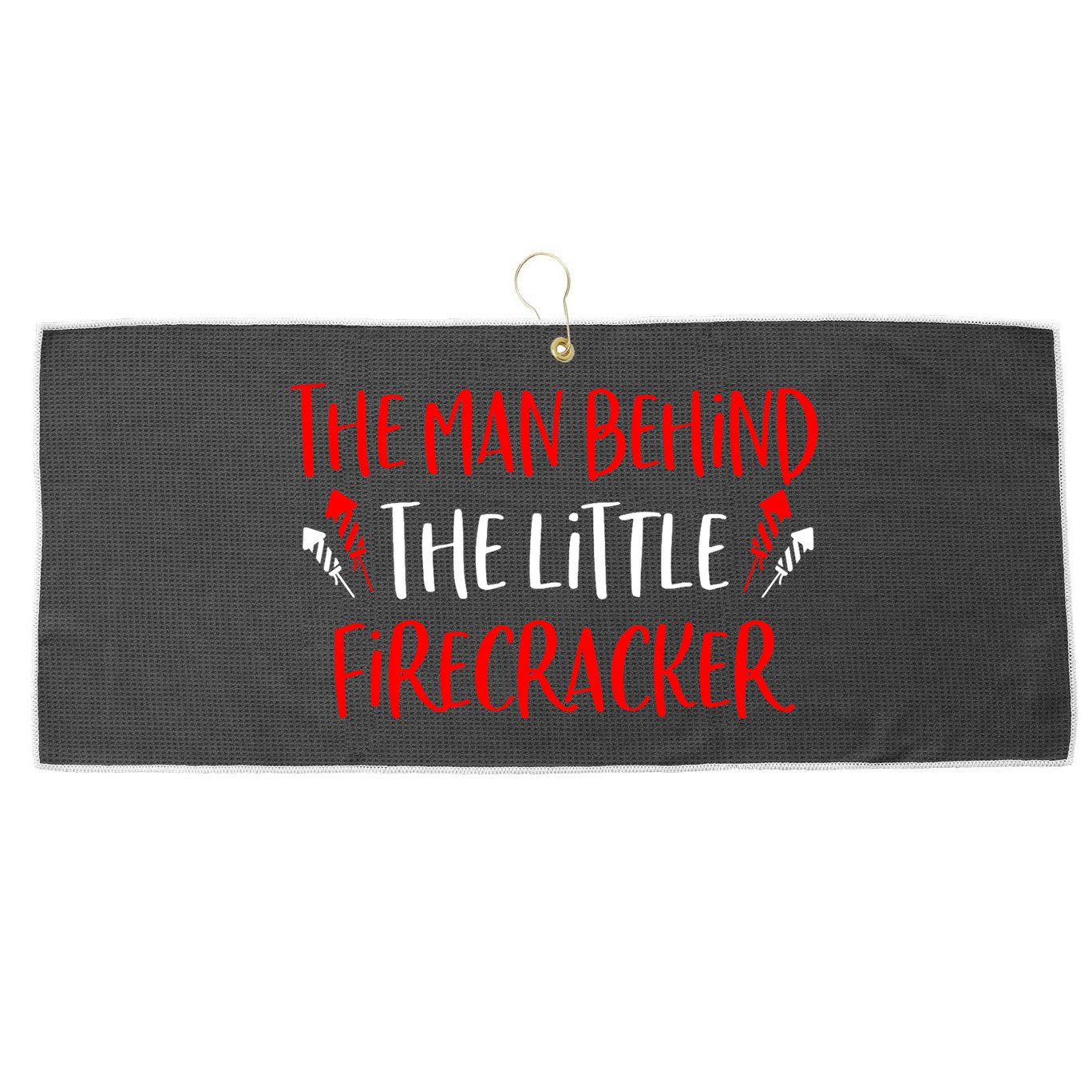 4th of July Pregnancy Announcement for Baby Reveal Large Microfiber Waffle Golf Towel