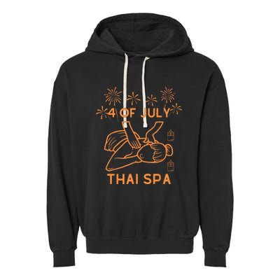 4 Of July Celebrate Thai Spa Garment-Dyed Fleece Hoodie