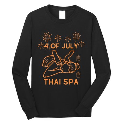 4 Of July Celebrate Thai Spa Long Sleeve Shirt