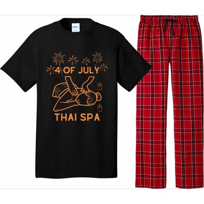 4 Of July Celebrate Thai Spa Pajama Set