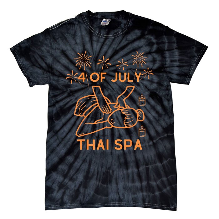 4 Of July Celebrate Thai Spa Tie-Dye T-Shirt