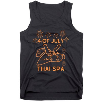 4 Of July Celebrate Thai Spa Tank Top