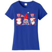 4th Of July Gnomes Patriotic American Flag Cute Three Gnomes Gift Women's T-Shirt