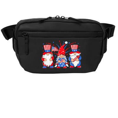 4th Of July Gnomes Patriotic American Flag Cute Three Gnomes Gift Crossbody Pack