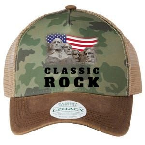 4th Of July Classic Rock Mount Rushmore Funny Gift Legacy Tie Dye Trucker Hat