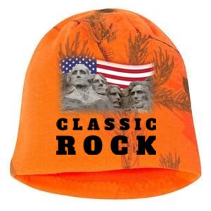 4th Of July Classic Rock Mount Rushmore Funny Gift Kati - Camo Knit Beanie