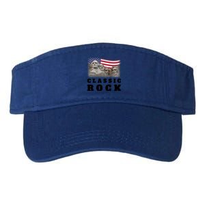 4th Of July Classic Rock Mount Rushmore Funny Gift Valucap Bio-Washed Visor