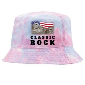 4th Of July Classic Rock Mount Rushmore Funny Gift Tie-Dyed Bucket Hat