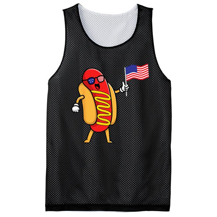 4th Of July Hot Dog Hotdog 4th Of July Shirts Men Women Mesh Reversible Basketball Jersey Tank