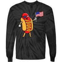 4th Of July Hot Dog Hotdog 4th Of July Shirts Men Women Tie-Dye Long Sleeve Shirt