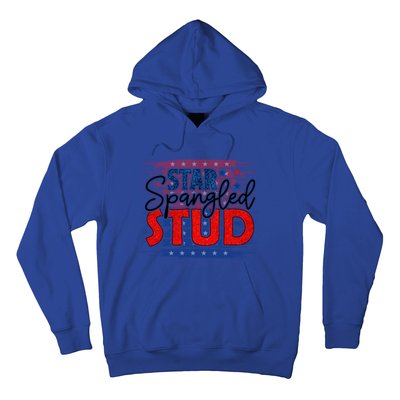 4th Of July Clothes And Accessories Star Spangled Stud Gift Hoodie