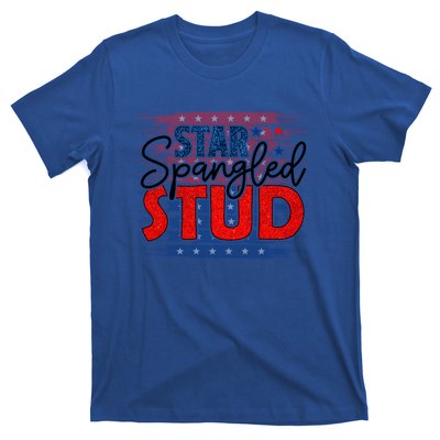 4th Of July Clothes And Accessories Star Spangled Stud Gift T-Shirt