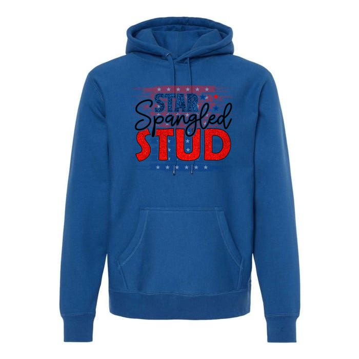 4th Of July Clothes And Accessories Star Spangled Stud Gift Premium Hoodie