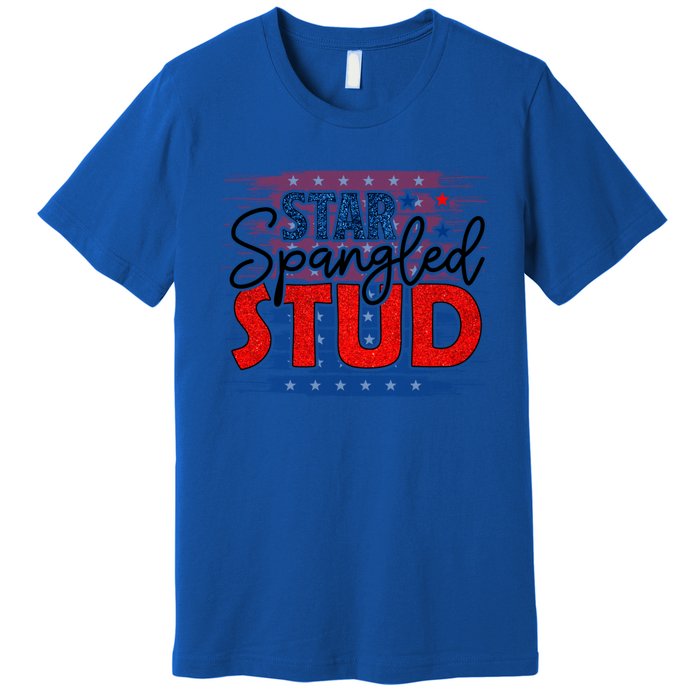 4th Of July Clothes And Accessories Star Spangled Stud Gift Premium T-Shirt