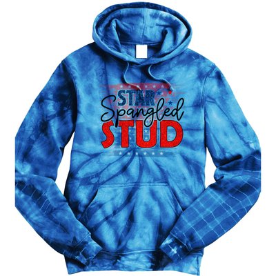 4th Of July Clothes And Accessories Star Spangled Stud Gift Tie Dye Hoodie